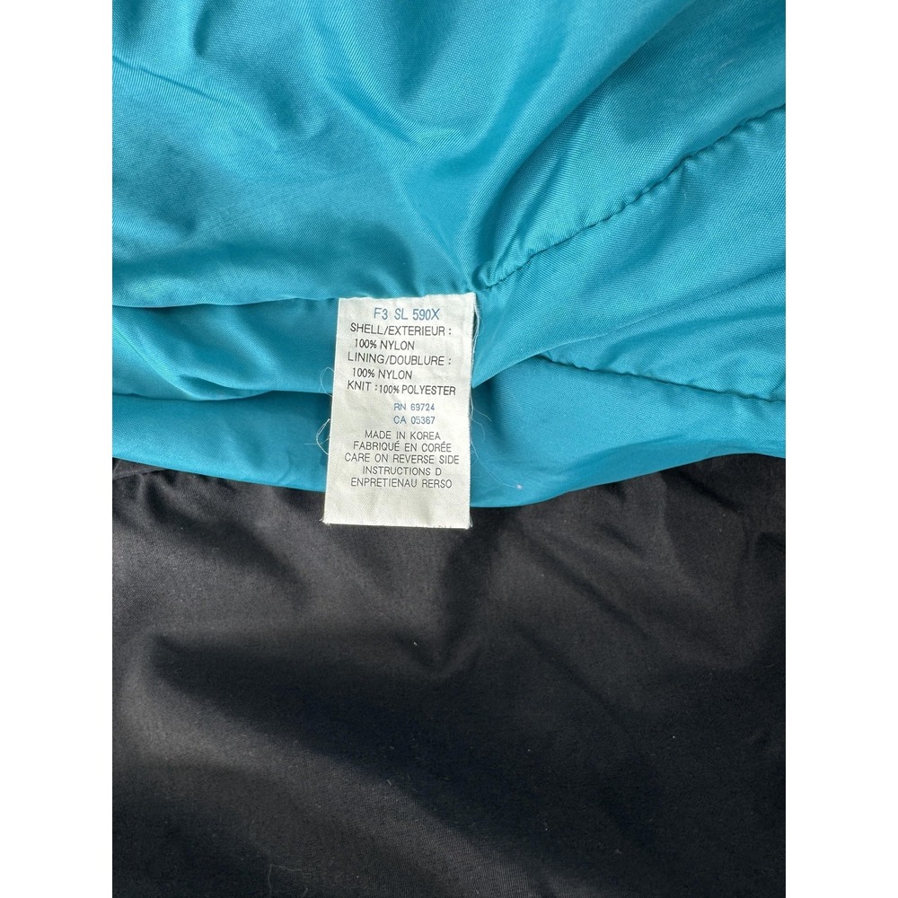 Columbia Bugaboo Vintage 90s Colorblock Jacket Womens Large Teal Pink Black - Picture 10 of 10